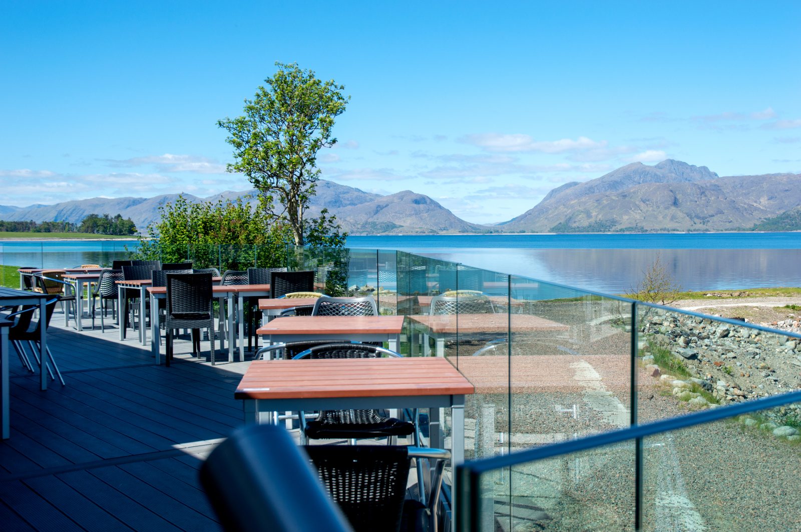 The Seaview Terrace over Loch Linnhe